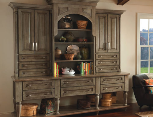 Mallory Cherry Hutch with Yorktowne Cabinetry